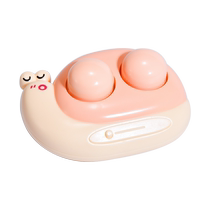 Snail style contact lens cleaner portable fully automatic electric sonic contact lens box cleaning machine rinser