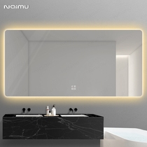 With lamp anti-fog bathroom Bathroom Mirror Toilet TOUCH SCREEN SON LED HUNG WALL Smart Bathroom Mirror Large Size