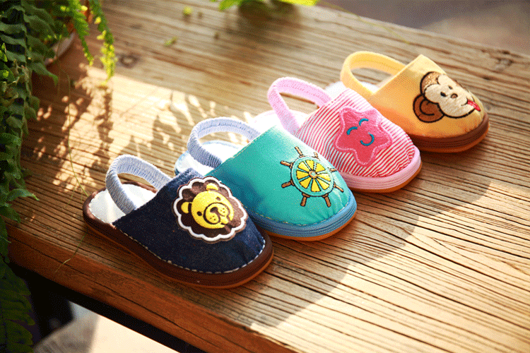 Chaussons enfants en coton pour printemps - semelle tendon - Ref 1011578 Image 19