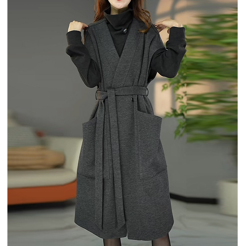 Light Luxury and Fashionable Autumn Outfit: Vest + Dress Two-Piece Set, Plus Size, Elegant and Dignified, Tummy-Concealing and Slimming Dress Set