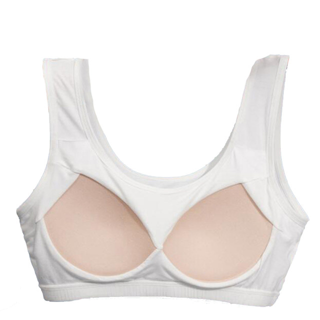 Large size underwear women's one-piece chest pad fat mm no steel ring vest tube top old man girl 200 Jin [Jin equals 0.5 kg] sports bra