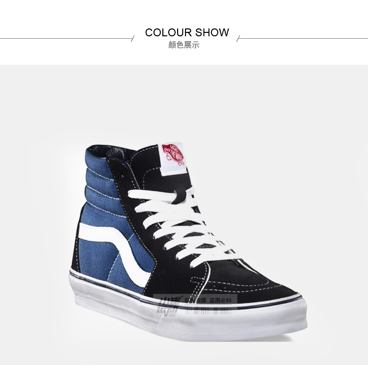 Xiao Cui Sports VANS Hải quân Blue Couple Giúp đỡ cao Giày nam Giày nữ Giày vải Giày thường VN-0D5INVY giày the thao nam hàng hiệu