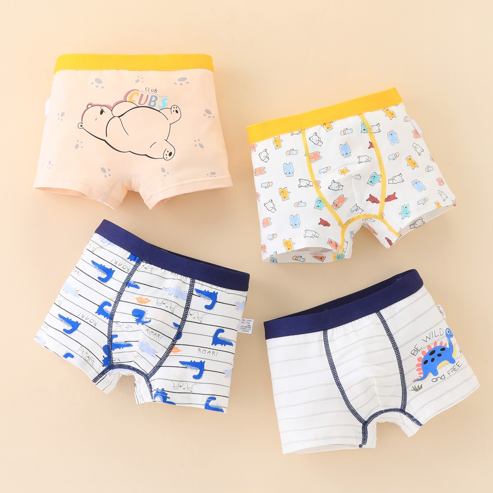 Boys' underwear, pure cotton, baby boxer shorts, children's pure cotton, big children's pants, boys' boxer briefs
