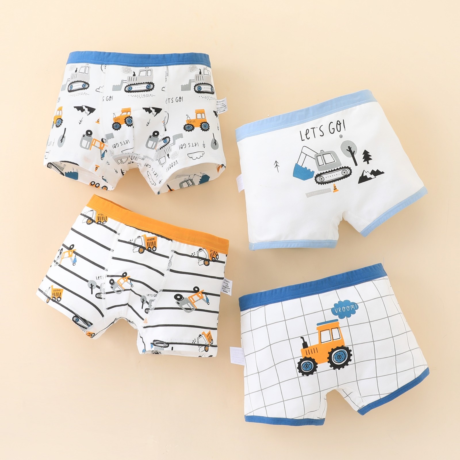 Children's underwear boys pure cotton baby boys children's square corner children's shorts combed cotton