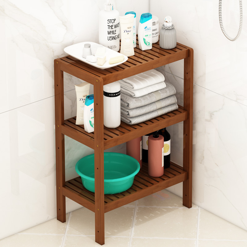 Bathroom Shelf, Floor-Standing Toilet Washbasin Rack, Household Non-Solid Wood Storage Rack for Shower Gel Bathroom Shelf, Floor-Standing Toilet Washbasin Rack, Household Non-Solid Wood Storage Rack for Shower Gel