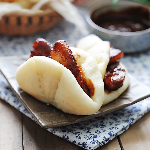 An Ding Lotus Leaf Bread 500g*4 Bags Lotus Leaf Cake with Filling Lotus Leaf Bun Meat-Filled Bun Lotus Leaf Meat-Filled Bread Snack