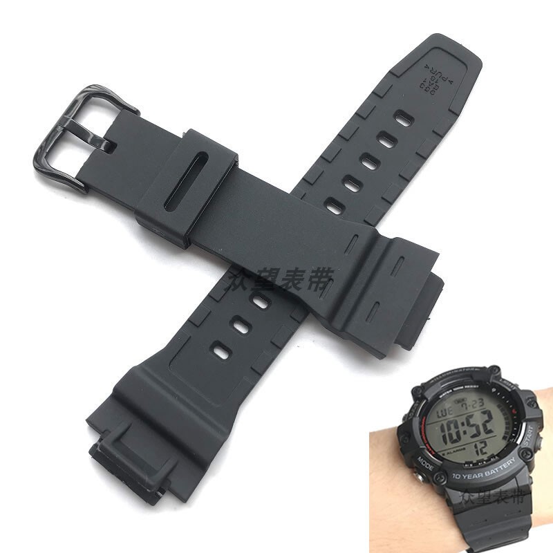 Suitable for Casio Ae-1500Wh/Dw-291 Watch Strap W-737/Ws-1500 Resin Rubber Strap Suitable for Casio Ae-1500Wh/Dw-291 Watch Strap W-737/Ws-1500 Resin Rubber Strap