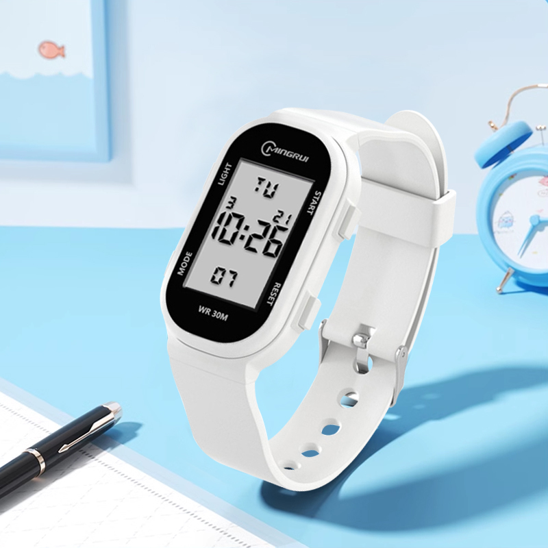 Sports Watch for Women, Junior High School Students, Waterproof Bracelet, Small Square, Square, Exam-Specific, Girls' Digital Watch for Men