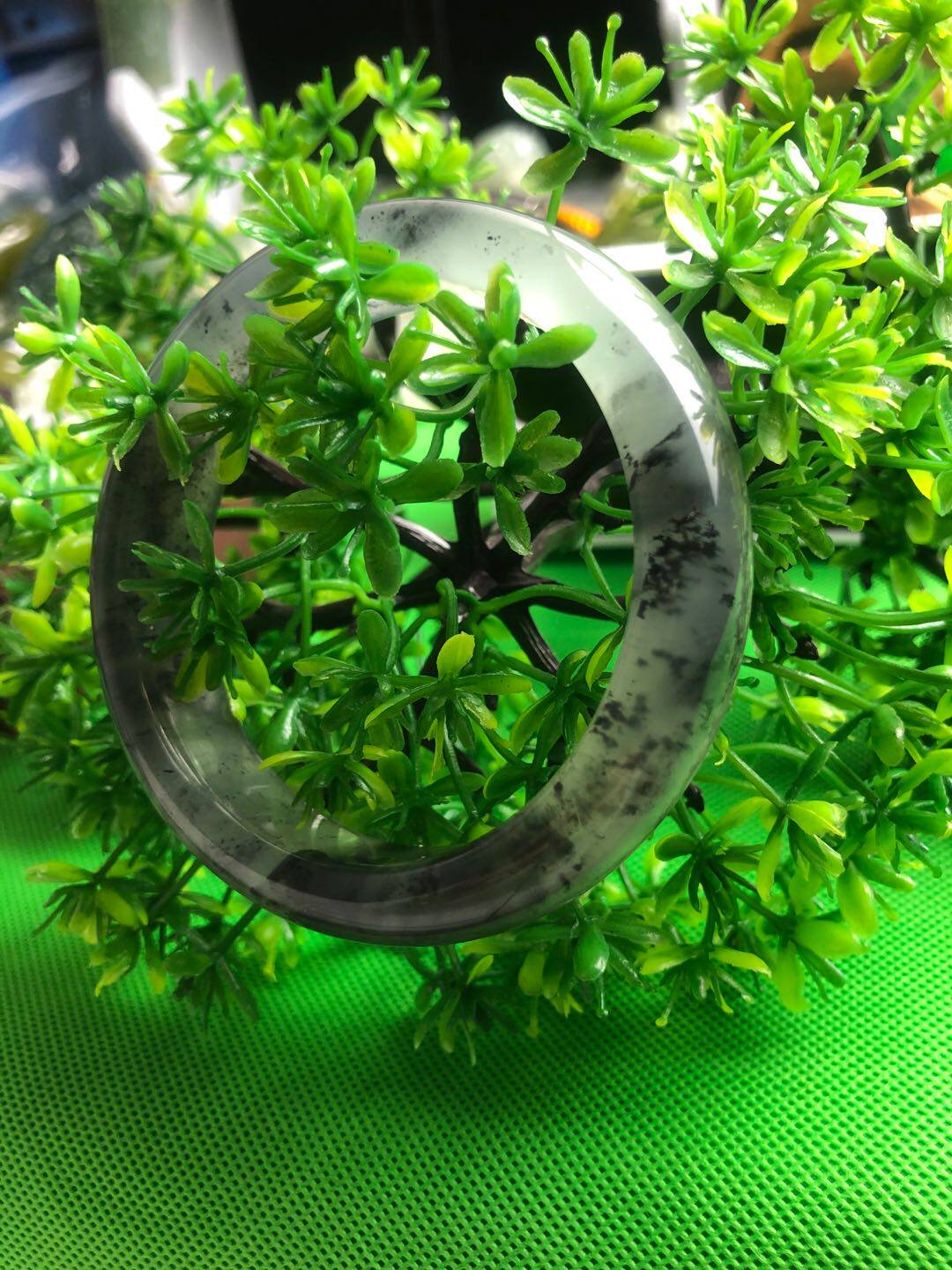 Yunjiao jade xiuyu glass ice ink ladies bracelet fluorescent good water toucostes caliber 56 58 60 new products