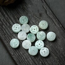 Natural jade money beads jade loose beads spacer bracelet money buckle spacer beads accessories material gift gift
