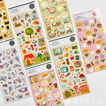 (Spot) Japan Gaia Spring New Products Stickers Gourmet Handbill Decorations