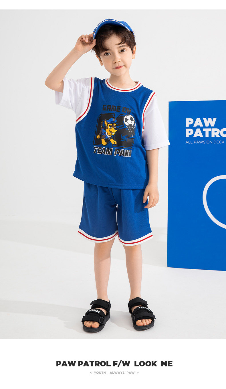 PAW PATROL 汪汪队立大功 男童孩潮酷篮球服套装 图4