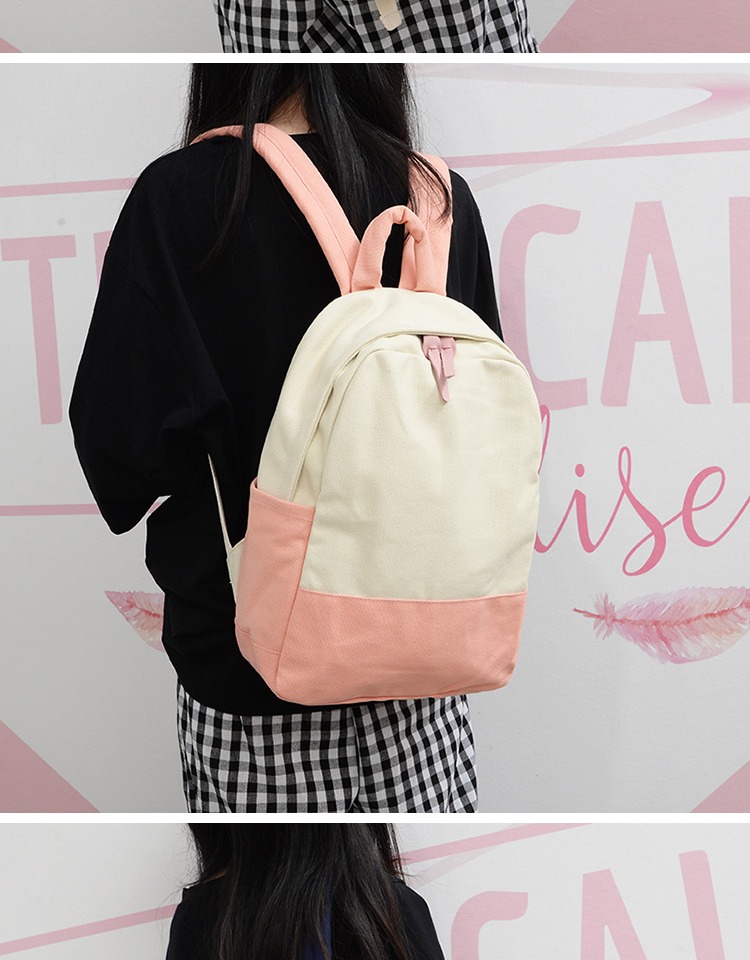 Túi vải nữ phiên bản tiếng Hàn của học sinh trung học Harajuku ulzzang balo nam đi học