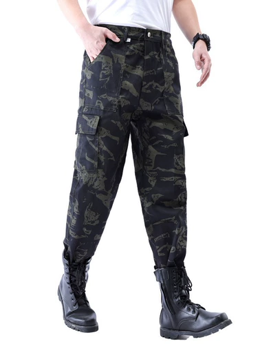 Камуфляжные осенние рабочие износостойкие штаны, оверсайз