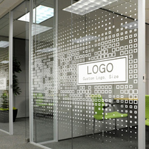 UV white ink creative LOGO custom decoration business office partition glass sticker doors and windows transparent electrostatic film