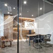 UV white ink adhesive sticker LOGO can be customized transparent electrostatic film enterprise office partition glass decorative sticker