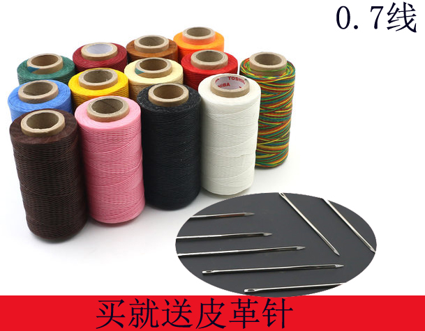 Seam Mending Leather Bag Triangle Needle Hand-stitched Stitch Leather Carved Rhomboid Needle Sofa Leather leather line coarse line Color wax thread