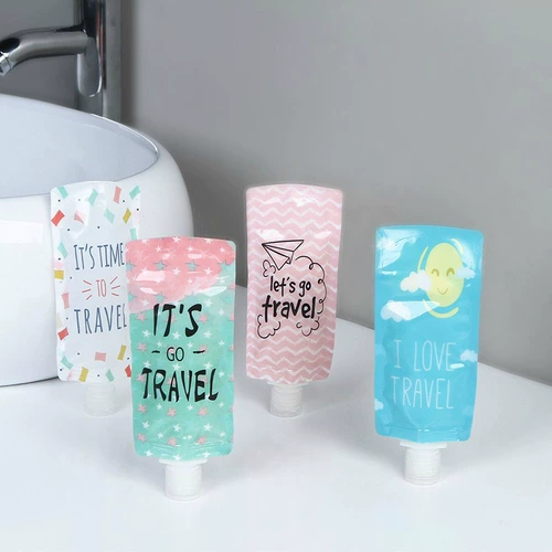 Лосьон, складная тара для путешествий, портативный косметический гель для душа, шампунь, бутылка, очищающее молочко, сумка для хранения