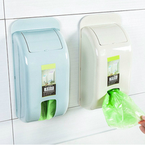 Garbage bag containing theorist plastic bag wall-mounted small containing box home kitchen garbage bag plastic bag containing deviner
