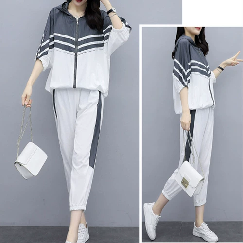 Летняя спортивная толстовка для отдыха, большой размер, подходит для полных девушек, в западном стиле