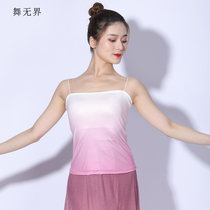 New classical dance gradient sling dance practice uniform sexy backless jacket Dance Base training uniform vest summer