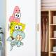 海绵宝宝墙贴纸卡通浴室厨房玻璃门衣柜装饰贴画可爱卡通自粘防水