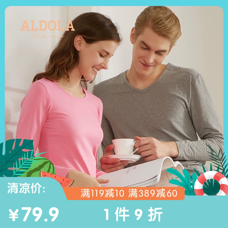 Yadaili Basic Couple Heat Underwear Set Slimming Base Quần áo mùa thu cho nam và nữ - Phù hợp với nóng lên