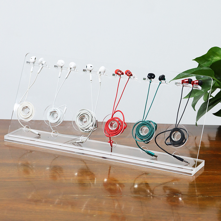 Wired Headphone Display Stand Computer Laptop In-Ear Earbuds Support Bracket USB Data Cable Headset Display Stand