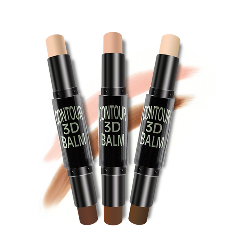 Double Head High Light Shadow Repair Bar Beginner Three-dimensional Shadow Embellished Face Type Beauty Makeup Double Purpose High Light Stick Shadow Stick