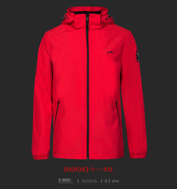 鸟 正品 2019 mùa xuân mới áo khoác dày ấm áp áo gió thể thao B491043 - Áo gió thể thao áo gió puma