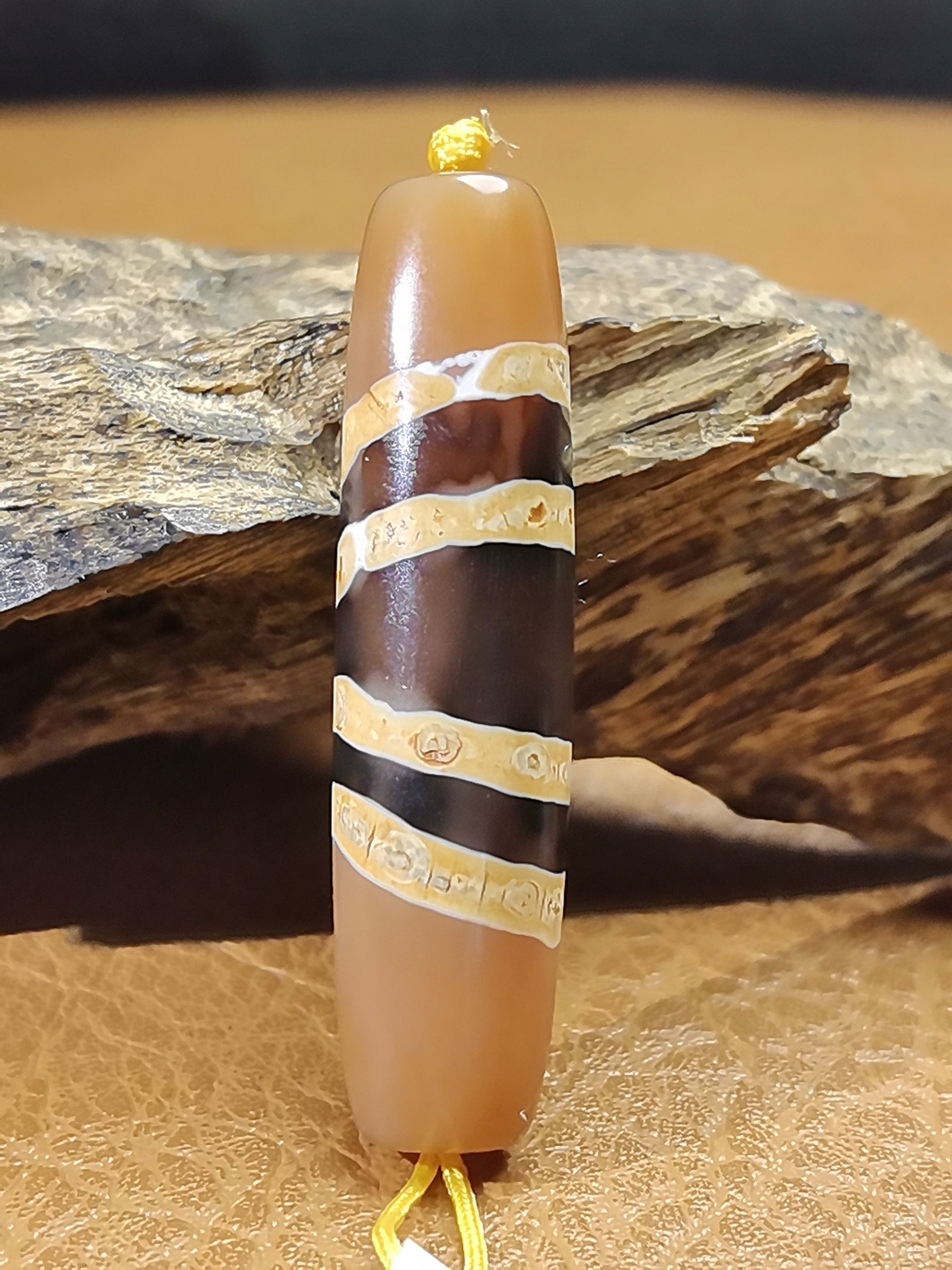 25年必买！七线线珠天珠真品藏风沁色玉髓玛瑙，避坑指南+种草实测-DIY