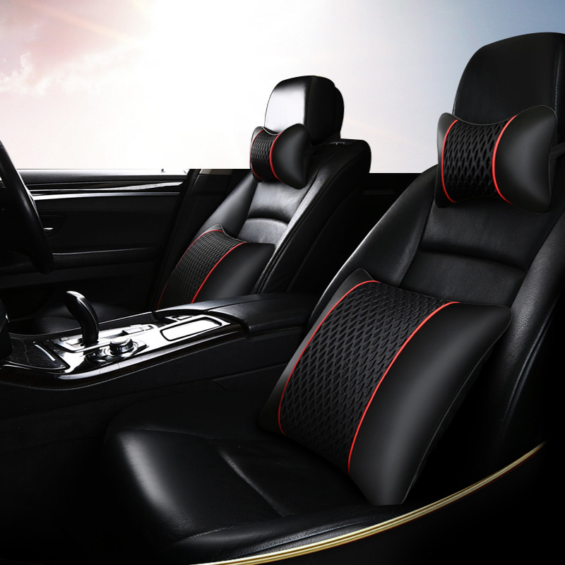 Car headrest Ram Neck Pillow Car Leaning Pillow Pair In-car Seat Cervical Spine Pillow In-car Supplies Waist Back Cushion Holding Pillow-Taobao