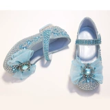 Детская обувь для кожаной обуви для принцессы на высоком каблуке, коллекция 2023, мягкая подошва