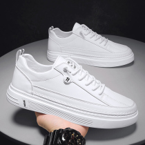 Mens shoes 2021 new trend wild casual board shoes White summer thin youth one pedal small white shoes