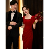 Бордовое вечернее платье, свадебное платье, юбка