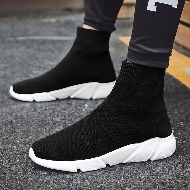 2026 New Spring Breathable High-Top Sock Shoes, Sports Elastic Casual Couple Socks, Trendy Shoes, Knitted Men's Shoes, Single Shoes
