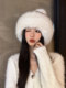 Winter Hat for Women 2023 New Plush Head-Covering Hat Korean Style Round Face Thickened Knit Hat Warm and Cold-Proof Lei Feng Hat