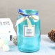 Thủy tinh màu xanh thủy tinh chai phòng khách trang trí bình thủy tinh châu Âu khô hoa thủy tinh bình thủy tinh để bàn trang trí - Vase / Bồn hoa & Kệ