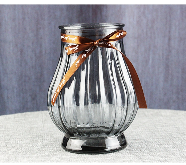 Tối giản hiện đại Châu Âu tay lily hoa hồng phong phú tre phòng khách cắm hoa thủy tinh hoa khô trang trí bình hoa - Vase / Bồn hoa & Kệ