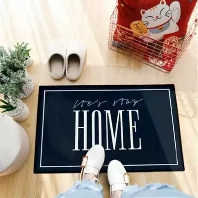 (Value Special) Simple bedroom entrance floor mat door mat bathroom powder room mat absorbent cushion carpet