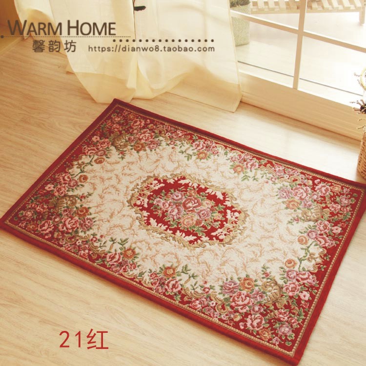 [Multi-kích thước] Châu Âu mục vụ Dorni Jacquard thảm non-slip thấm mat thảm cửa thảm nhà hiên mat thảm lót ghế sofa