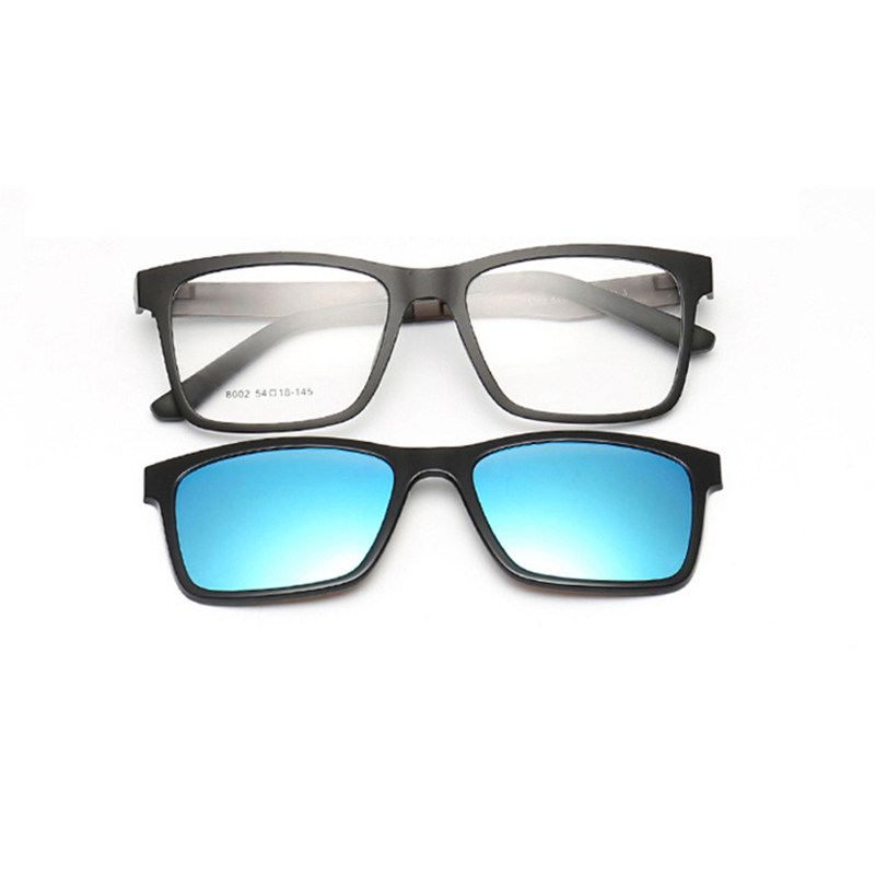 Available Myopia Magnet Sunglasses Full Frame Optical Glasses Frame With Sunglasses Clip for men and women Universal tr90 Eye frames-Taobao