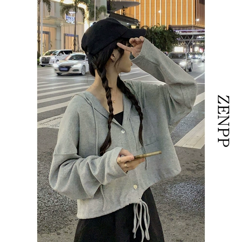 Белая короткая осенняя тонкая толстовка с капюшоном, сексуальный лонгслив, подходит для подростков, 2021 года