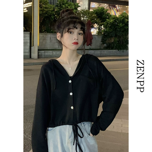 Белая короткая осенняя тонкая толстовка с капюшоном, сексуальный лонгслив, подходит для подростков, 2021 года