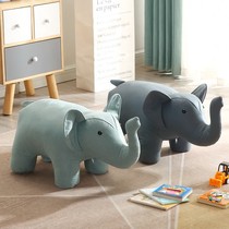 Animal stool sitting bench children cartoon seat small bench cute Net red shoe stool bench low stool home elephant shape