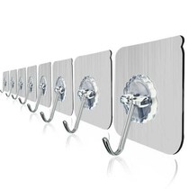 (The wall doesnt fall on me) powerful no-mark hooks Viscose Kitchen Wall Stick Hook Stickers Free to punch suction cup hooks