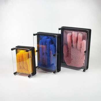 3D Stereo Versatile Needle Painting Three-Dimensional Needle Carving Hand Mold Print Handprint Magic Children's Creative Gift Educational Stress-Relief Toy