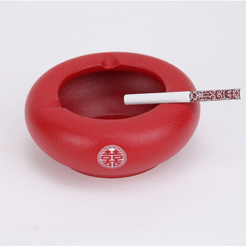 Wedding Wedding Supplies Female Party Engagement Dowry Dowry Red Delight Minimalist Ceramics Living Room Home Wedding Festive Tobacco Ashtray