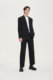South Korea's Ziozia Group's high-end brand, fashionable, loose and casual black wide-fit men's suit