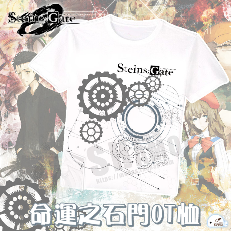 Cửa đá định mệnh 0 chăn gia súc đỏ Li Qi anime hàng ngày ấn tượng quần áo xung quanh áo thun học sinh mùa đông tay áo ngắn - Carton / Hoạt hình liên quan hình dán sticker cute